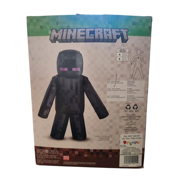 Minecraft Enderman Child Costume by Disguise | One Size | Fan Included - Picture 2 of 3